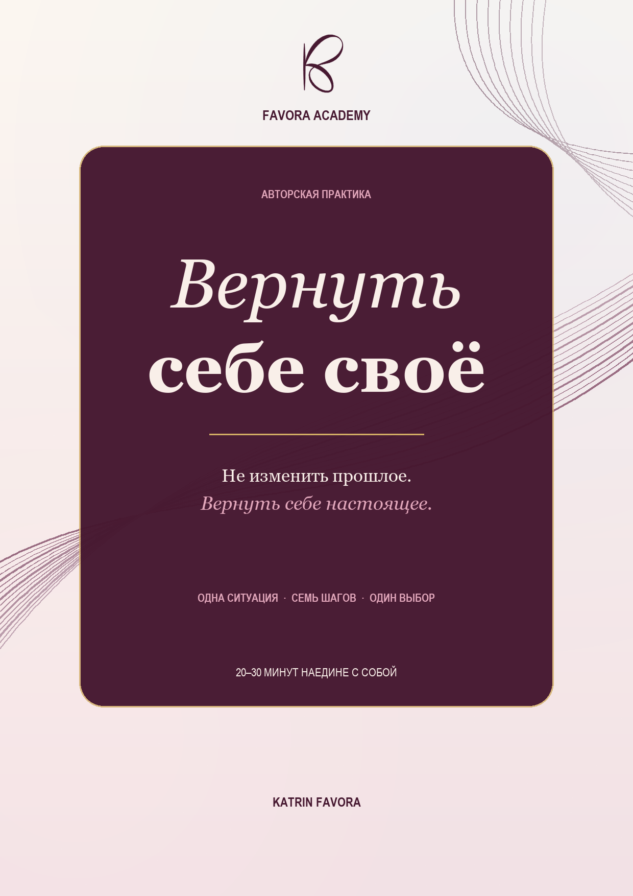 Обложка практики «Вернуть себе своё»